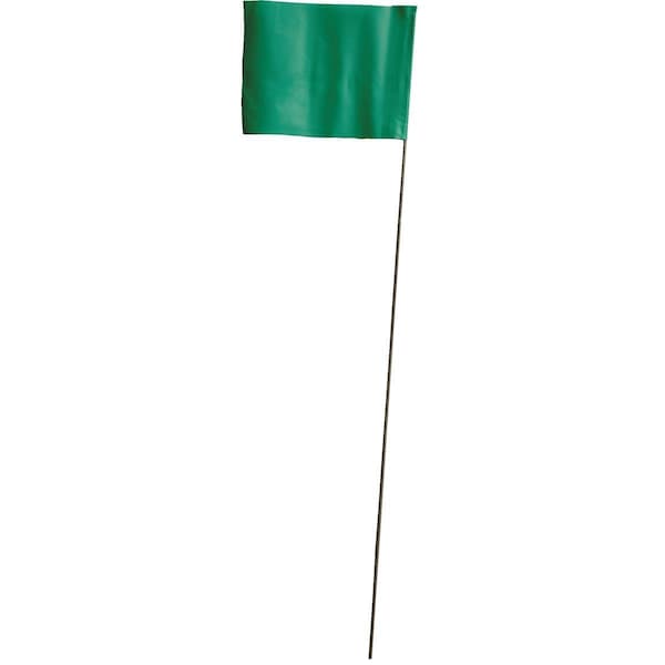Blackburn Flag Marking Flag, Vinyl, 30 in L., 100 PK 580W STD GRN - main